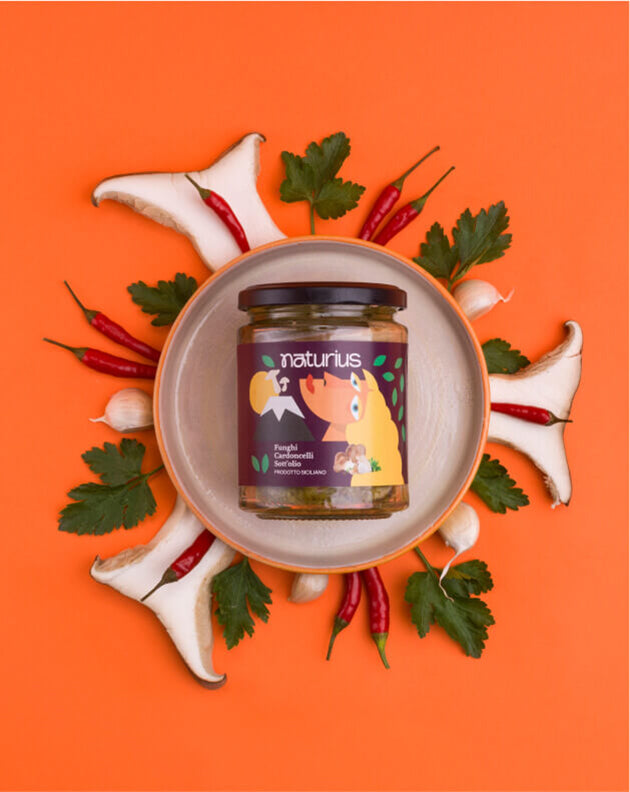 Funghi cardoncelli sott'olio